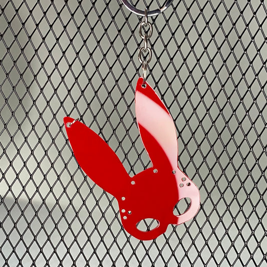 KEYCHAIN/ LLAVERO FETISH NAUGHTY BUNNY -red-
