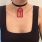 BLOOD CATHEDRAL red necklace